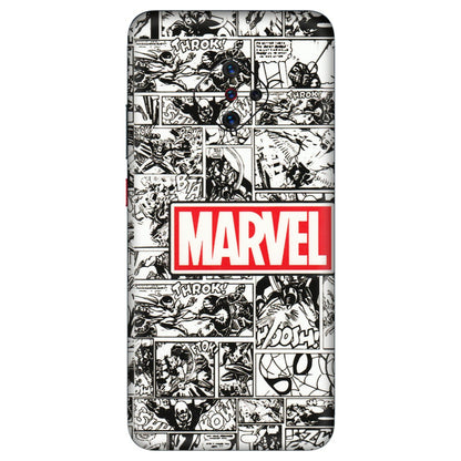 VIVO Z/V/X/T/U/S Series Phone Skins (All Models) - Marvel Comic - 3D Embossed Finish (L-171) Vivo S1 Pro
