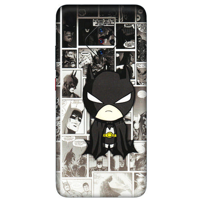 VIVO Z/V/X/T/U/S Series Phone Skins (All Models) - Toon Batman - 3D Embossed Finish (L-182) Vivo S1 Pro