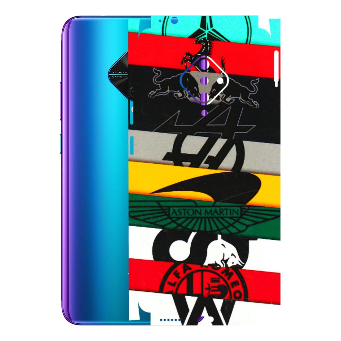 VIVO Z/V/X/T/U/S Series Phone Skins (All Models) - Multi Designer Brands - 3D Embossed Finish (L-187) Vivo S1 Pro