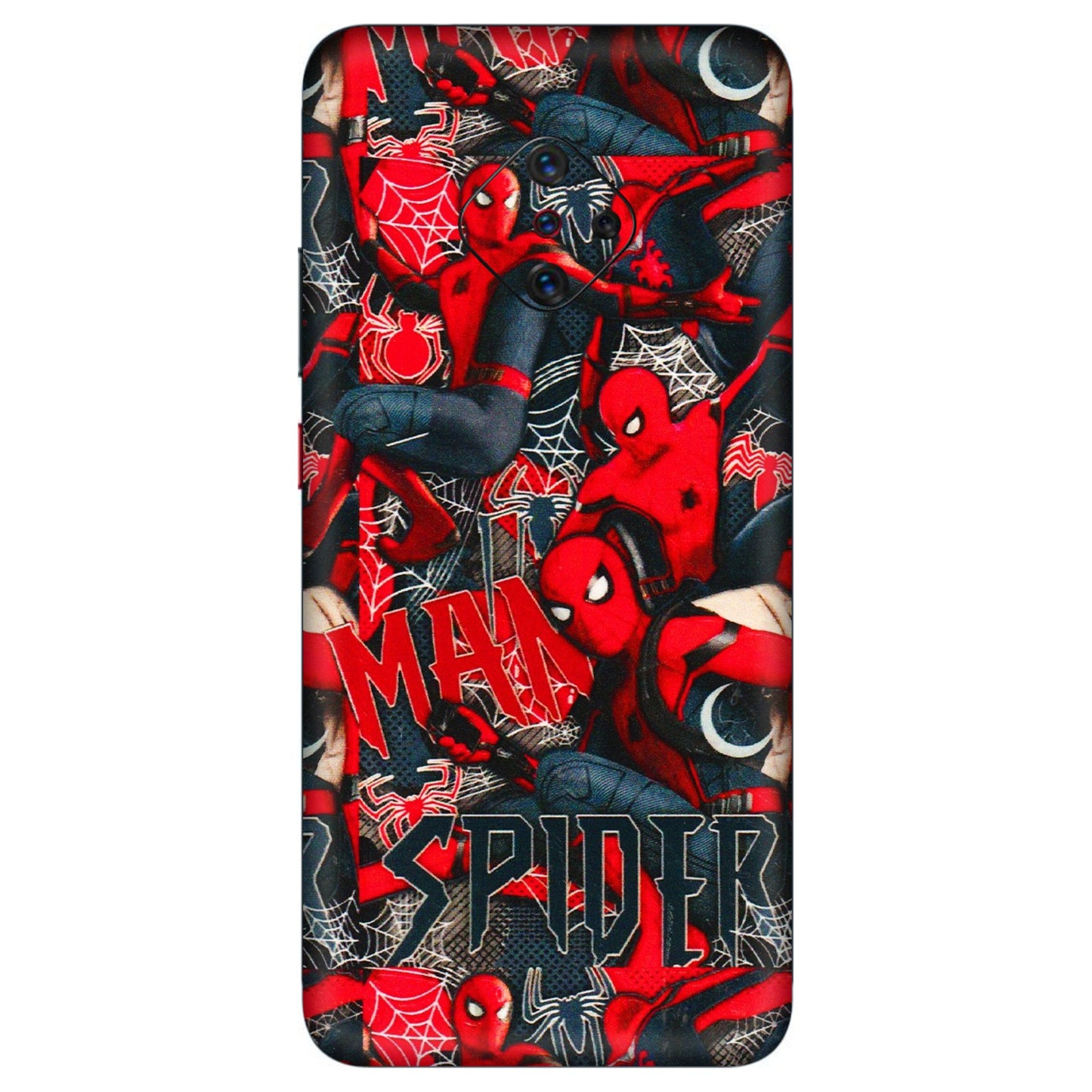VIVO Z/V/X/T/U/S Series Phone Skins (All Models) - SpiderMan Cool - 3D Embossed Finish (L-188) Vivo S1 Pro