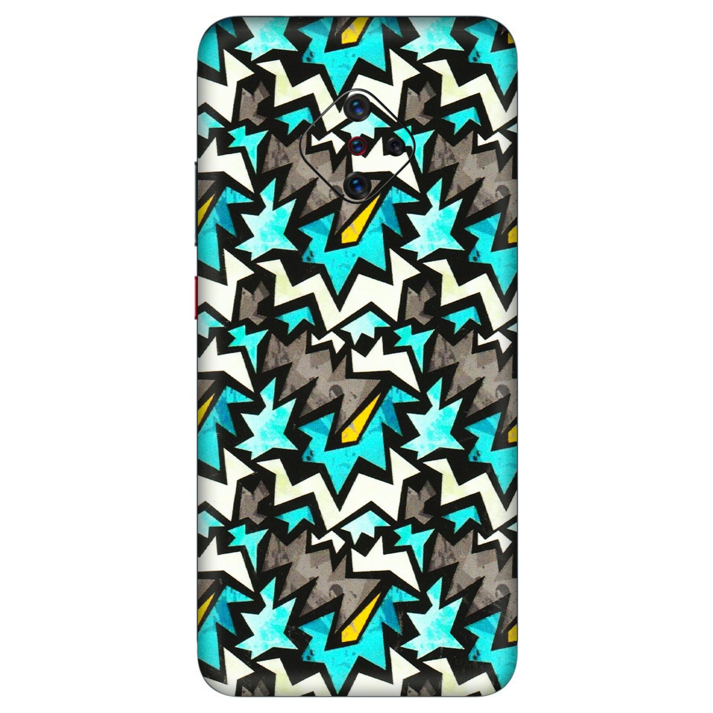 VIVO Z/V/X/T/U/S Series Phone Skins (All Models) - Funky Zig Zag - 3D Embossed Finish (L-223) Vivo S1 Pro