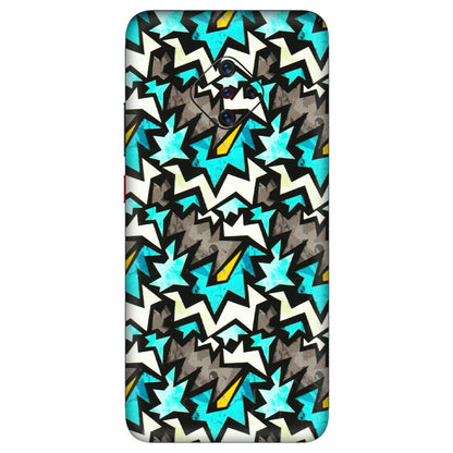 VIVO Z/V/X/T/U/S Series Phone Skins (All Models) - Funky Zig Zag - 3D Embossed Finish (L-223) Vivo S1 Pro