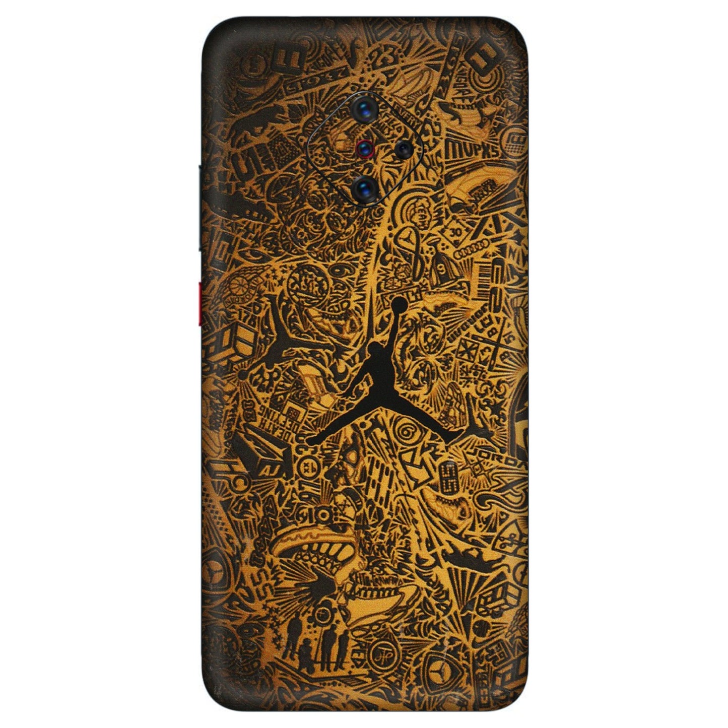 VIVO Z/V/X/T/U/S Series Phone Skins (All Models) - Premium Gold Basketball Player - 3D Embossed Finish (L-236) Vivo S1 Pro