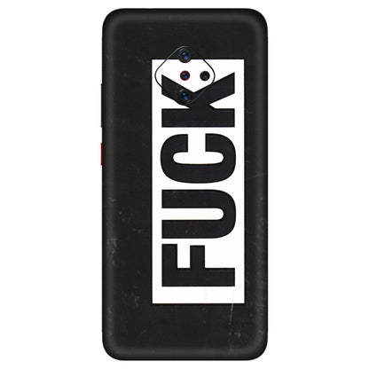 VIVO Z/V/X/T/U/S Series Phone Skins (All Models) - The F Word - 3D Embossed Finish (L-255) Vivo S1 Pro