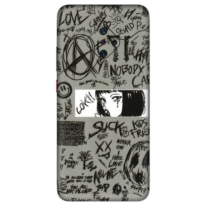 VIVO Z/V/X/T/U/S Series Phone Skins (All Models) - Never Have Love Anime - 3D Embossed Finish (L-260) Vivo S1 Pro