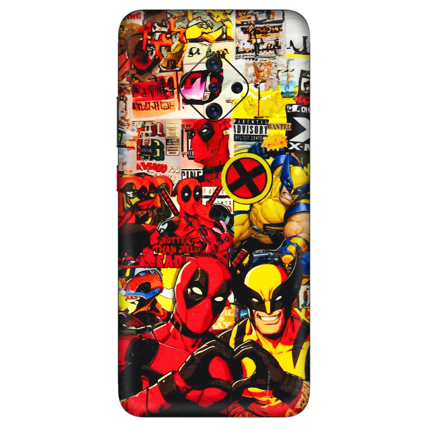 VIVO Z/V/X/T/U/S Series Phone Skins (All Models) - Spidy Wolverine - 3D Embossed Finish (L-310) Vivo S1 Pro