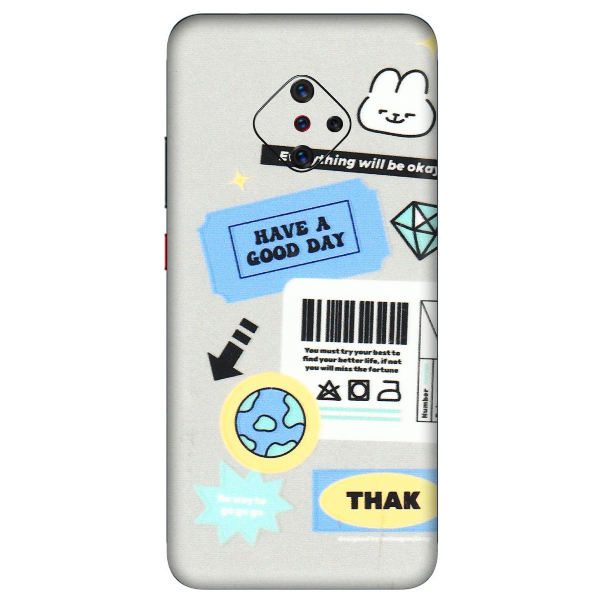 VIVO Z/V/X/T/U/S Series Phone Skins (All Models) - Will Be Okay Design - 3D Embossed Finish (L-316) Vivo S1 Pro