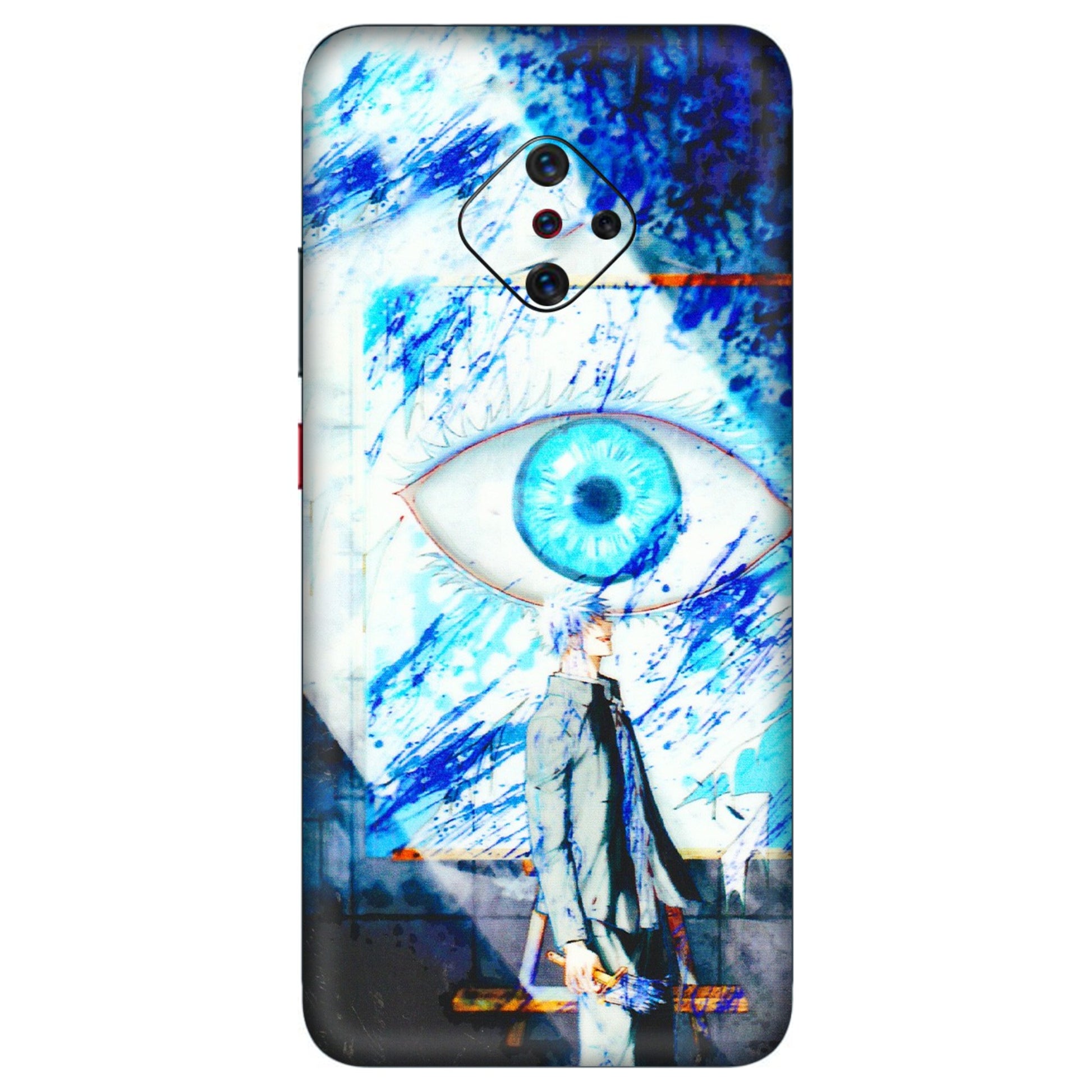 VIVO Z/V/X/T/U/S Series Phone Skins (All Models) - Anime Sea Blue Eye - 3D Embossed Finish (L-318) Vivo S1 Pro