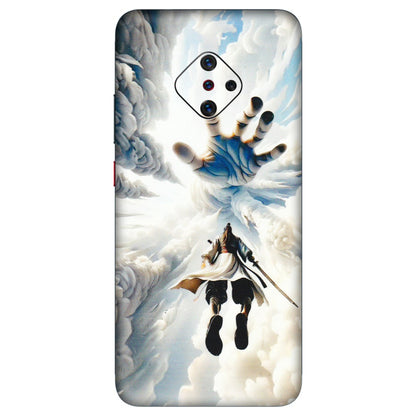 VIVO Z/V/X/T/U/S Series Phone Skins (All Models) - Big Hand With Monkey King - 3D Embossed Finish (L-323) Vivo S1 Pro