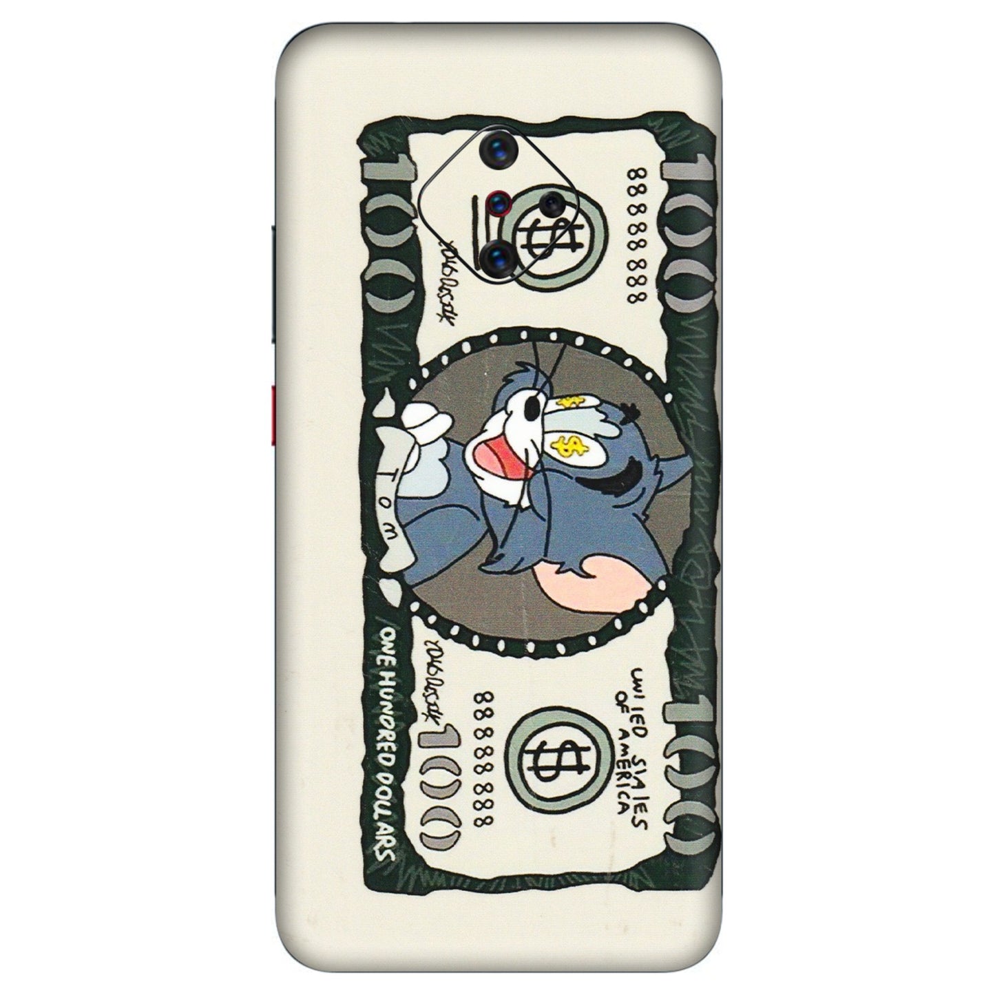 VIVO Z/V/X/T/U/S Series Phone Skins (All Models) - Tom Hundred Dollar - 3D Embossed Finish (L-324) Vivo S1 Pro