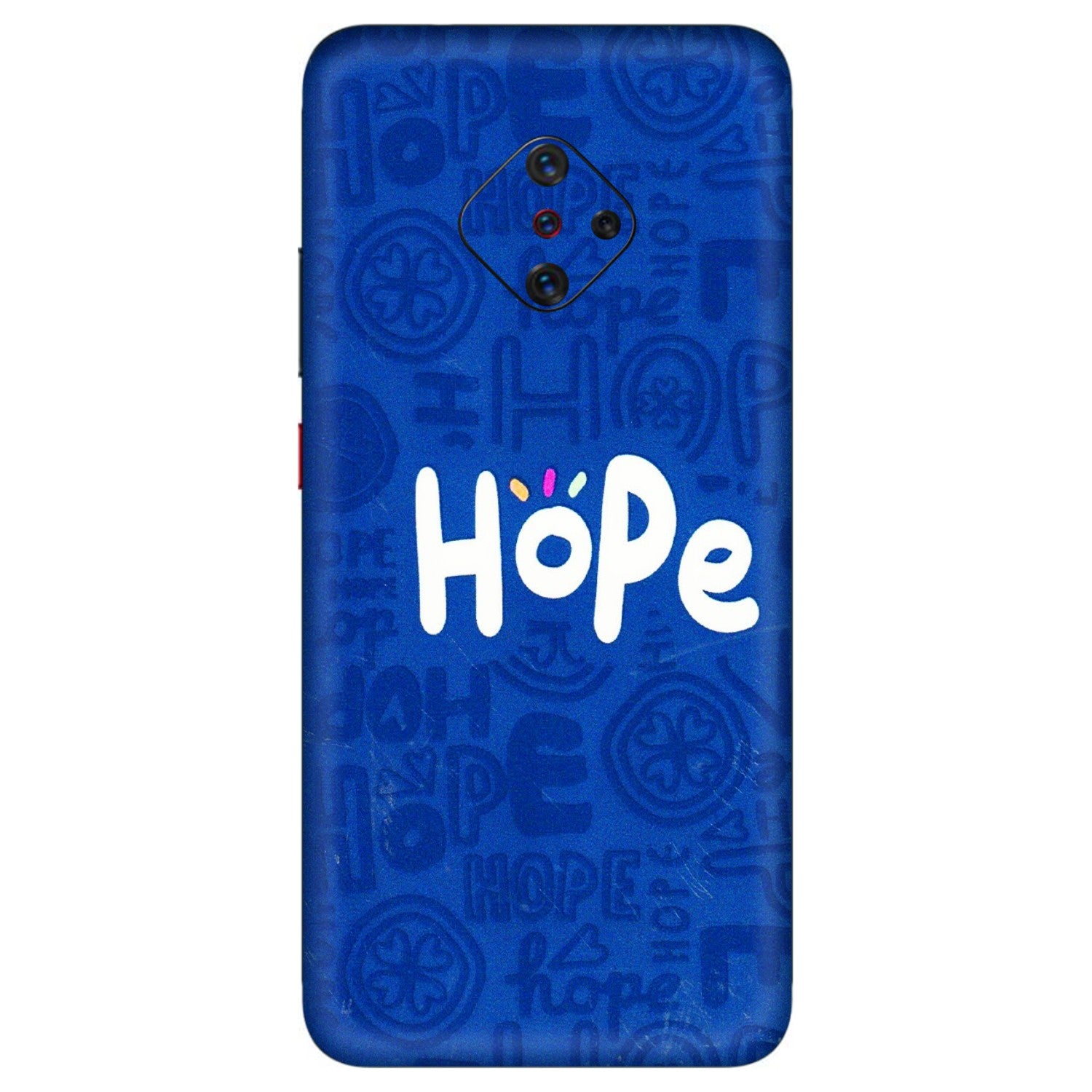 VIVO Z/V/X/T/U/S Series Phone Skins (All Models) - Hope Doodles Blue - 3D Embossed Finish (L-43) Vivo S1 Pro