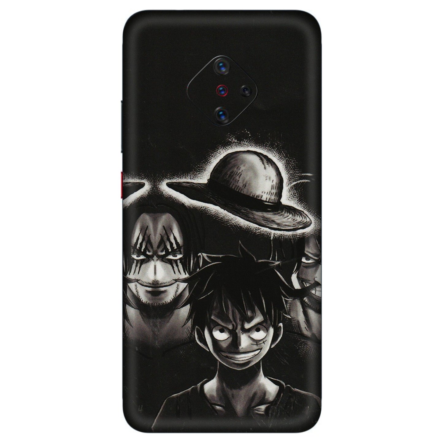 VIVO Z/V/X/T/U/S Series Phone Skins (All Models) - Black Luffy Hat - 3D Embossed Finish (L-57) Vivo S1 Pro