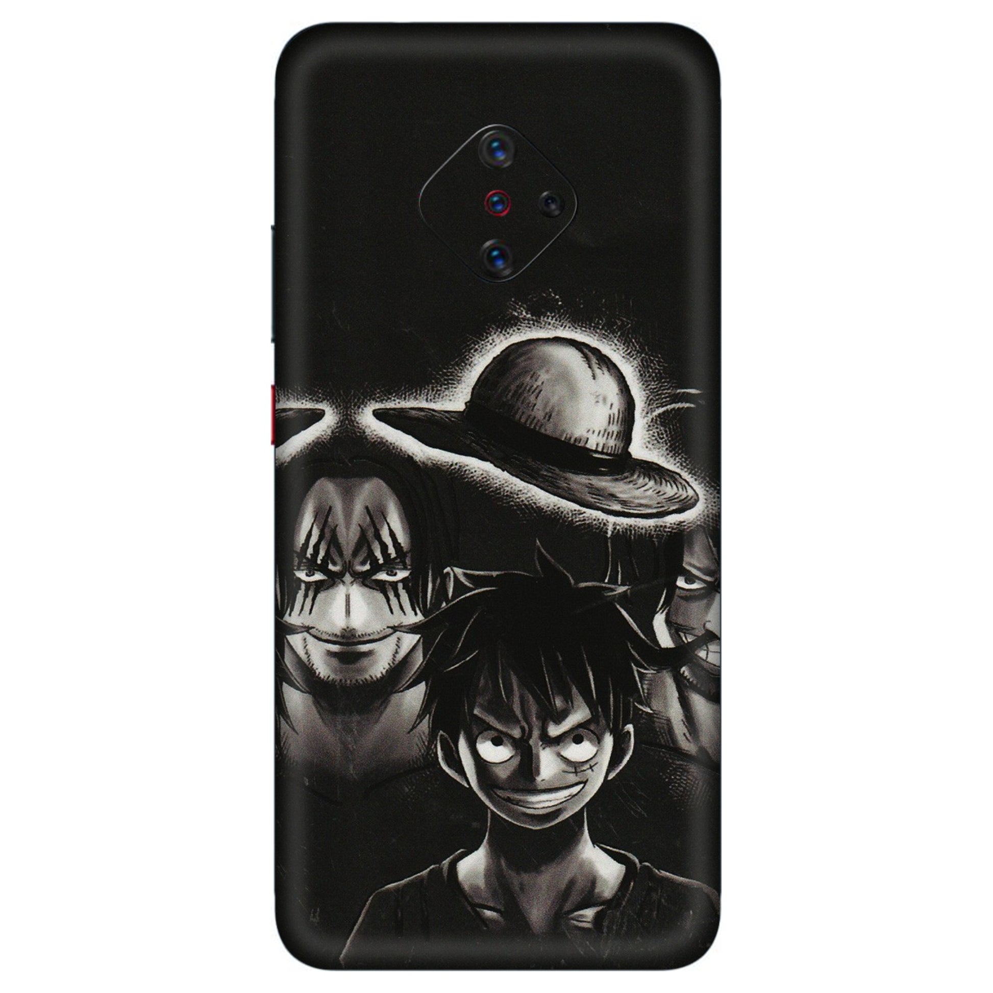 VIVO Z/V/X/T/U/S Series Phone Skins (All Models) - Black Luffy Hat - 3D Embossed Finish (L-57) Vivo S1 Pro