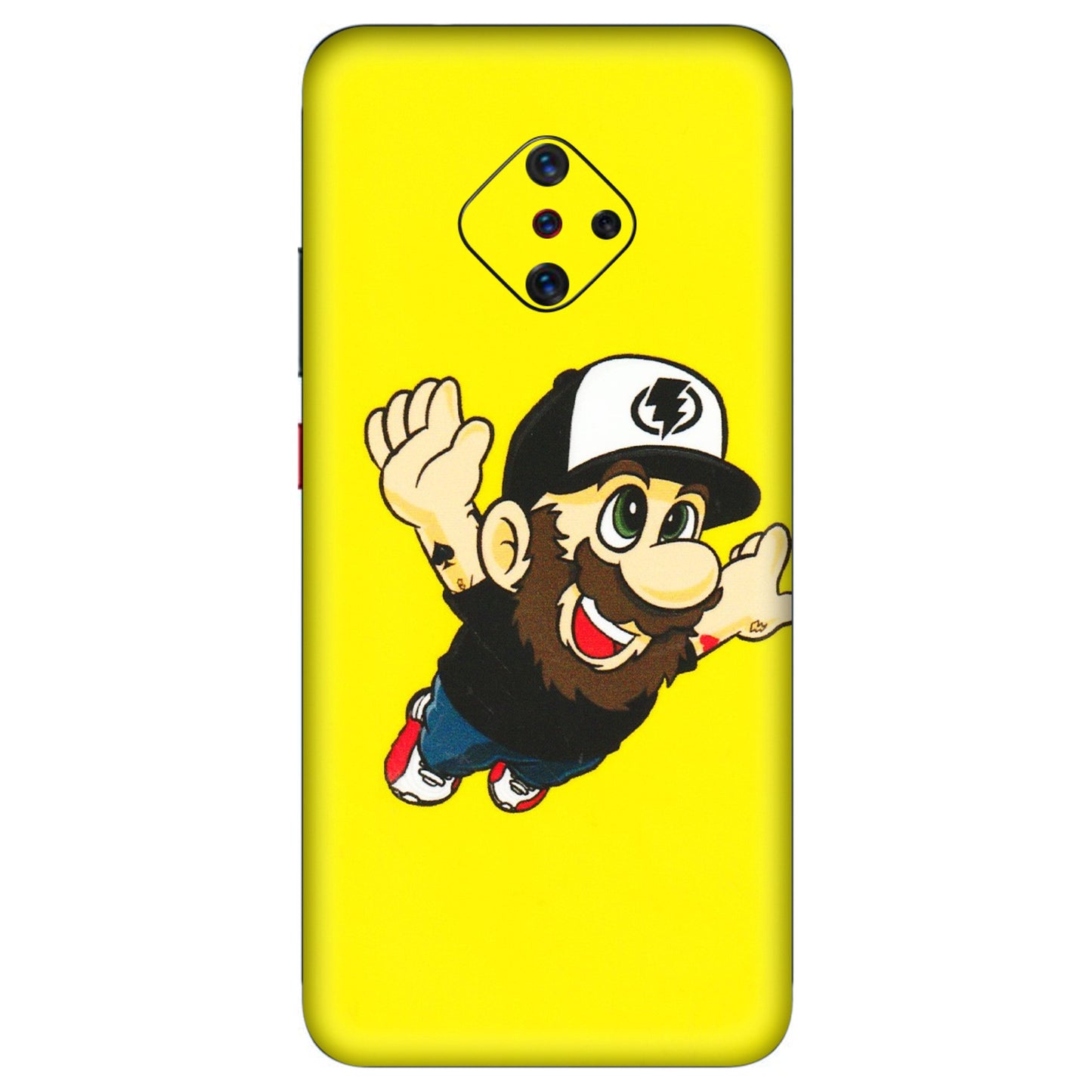 VIVO Z/V/X/T/U/S Series Phone Skins (All Models) - Flying Beardo - 3D Embossed Finish (L-60) Vivo S1 Pro