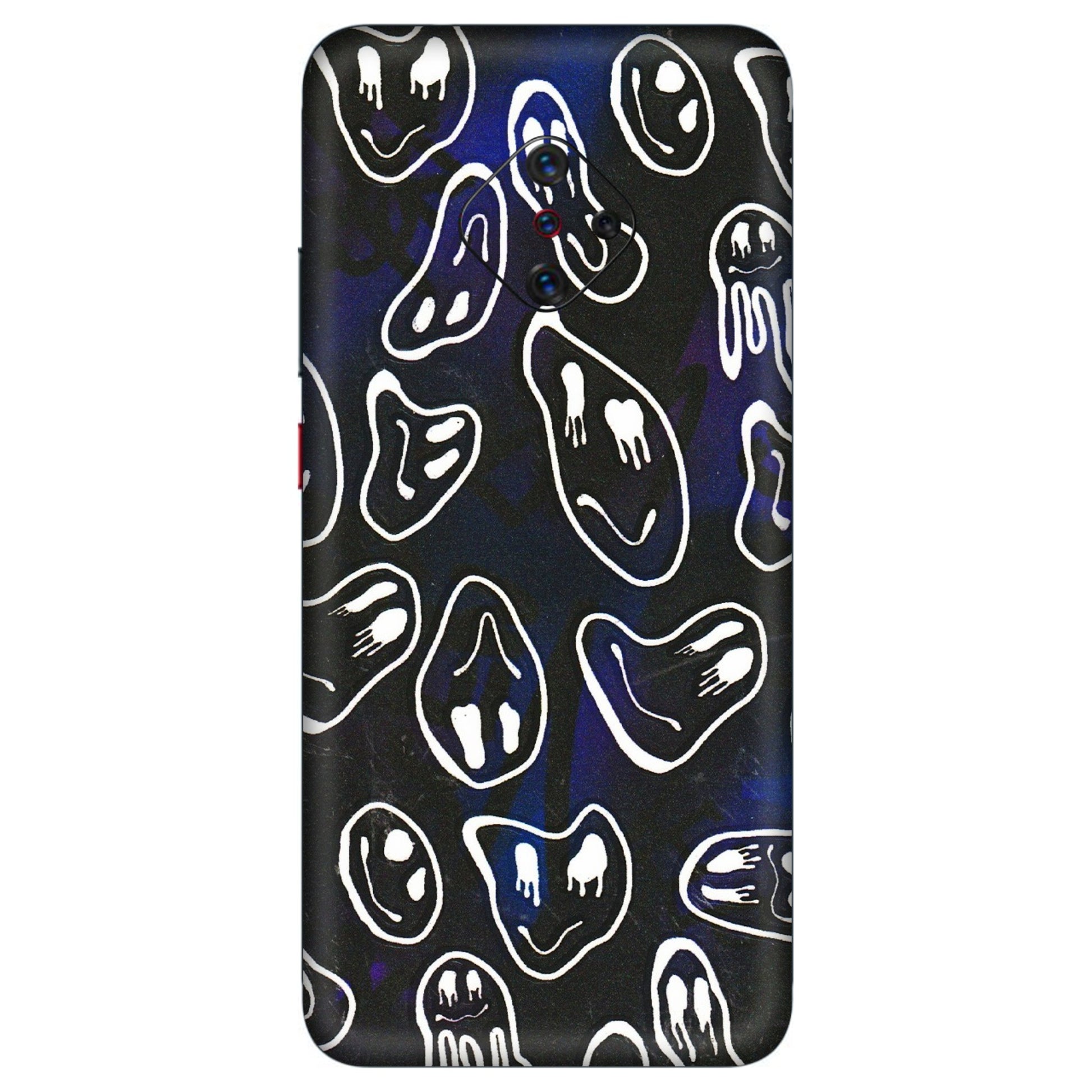 VIVO Z/V/X/T/U/S Series Phone Skins (All Models) - Distorted Smileys - 3D Embossed Finish (L-92) Vivo S1 Pro