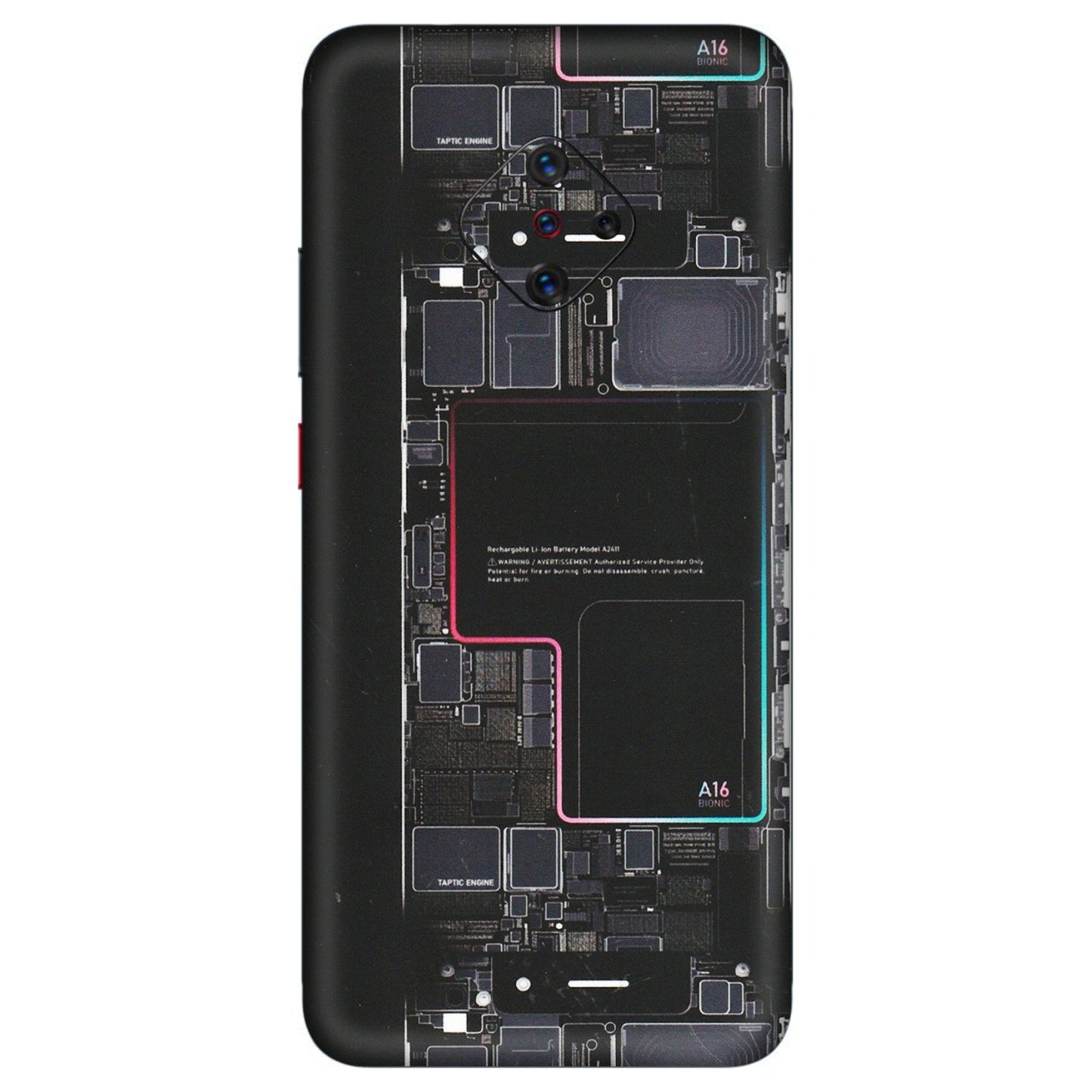 VIVO Z/V/X/T/U/S Series Phone Skins (All Models) - Motherboard Circuit Layout - Matte Finish (M-117) Vivo S1 Pro