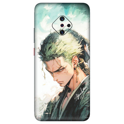 VIVO Z/V/X/T/U/S Series Phone Skins (All Models) - Pirate Hunter One Piece Anime - Matte Finish (M-157) Vivo S1 Pro