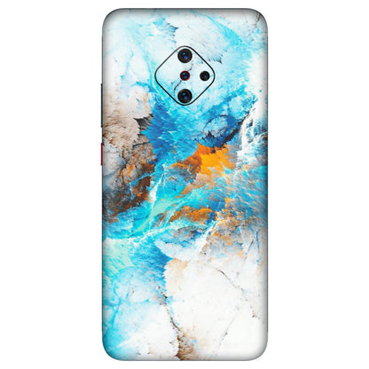 VIVO Z/V/X/T/U/S Series Phone Skins (All Models) - Blue Waves Abstract - Matte Finish (M-19) Vivo S1 Pro