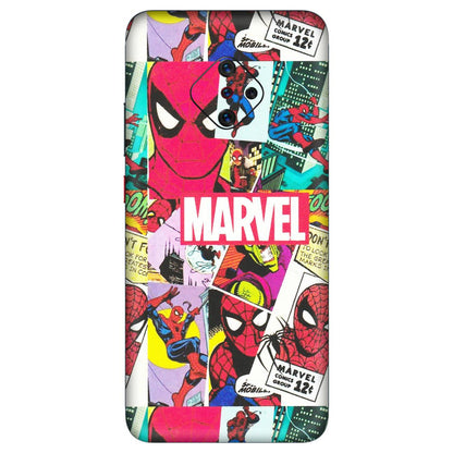 VIVO Z/V/X/T/U/S Series Phone Skins (All Models) - Marvel Comic Spiderman Grafitti - Matte Finish (M-72) Vivo S1 Pro