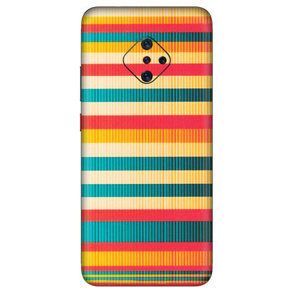 VIVO Z/V/X/T/U/S Series Phone Skins (All Models) - Colourful Stripes Soothing Effect - Matte Finish (M-86) Vivo S1 Pro
