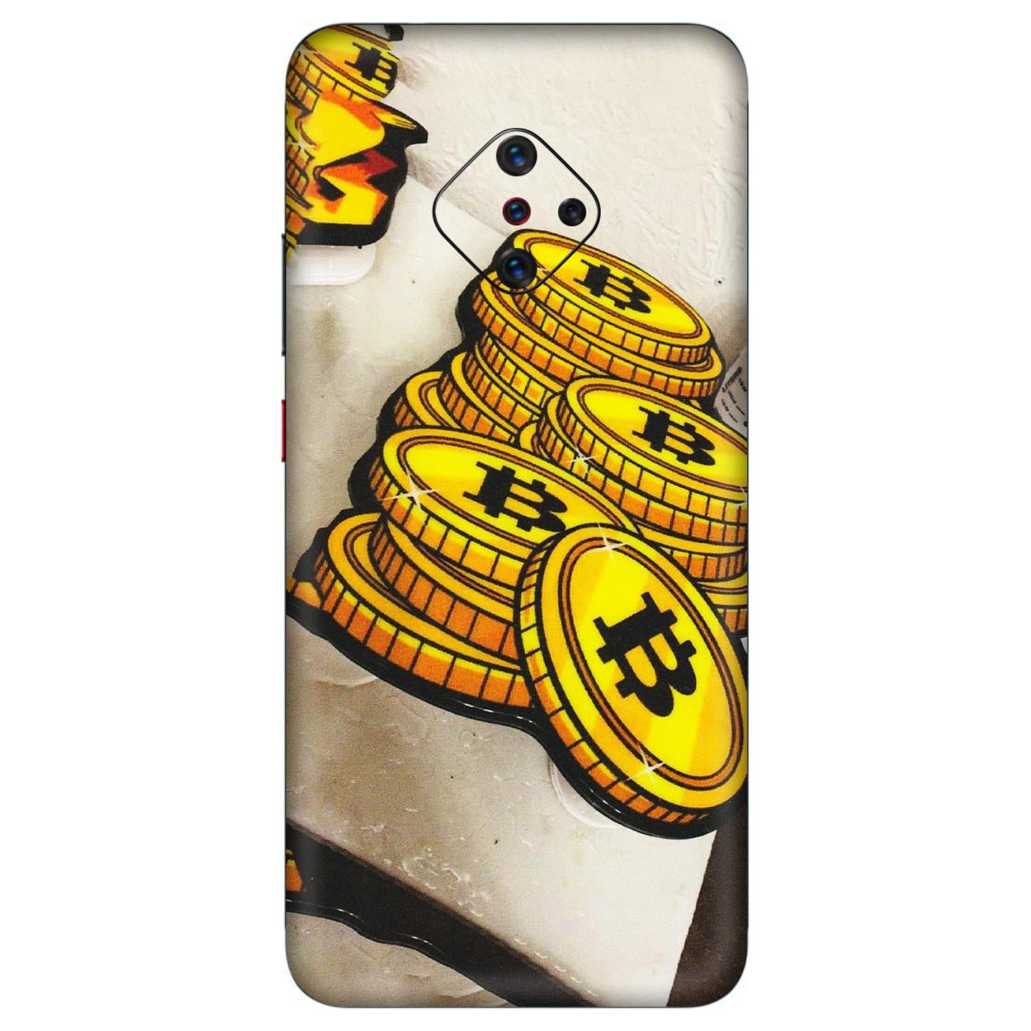 VIVO Z/V/X/T/U/S Series Phone Skins (All Models) - Billionaire Bitcoin Collection - Matte Finish (M-92) Vivo S1 Pro