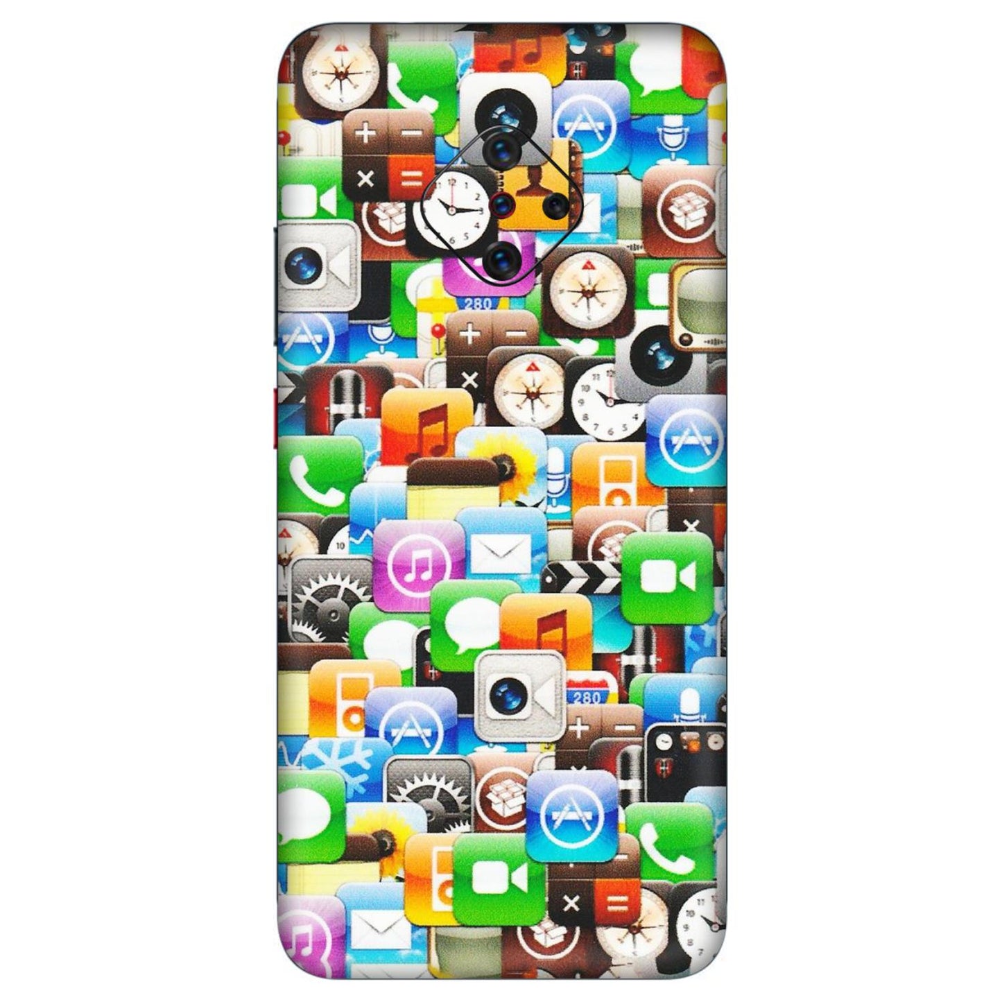 VIVO Z/V/X/T/U/S Series Phone Skins (All Models) - All Apple Icons - Matte Finish (M-93) Vivo S1 Pro
