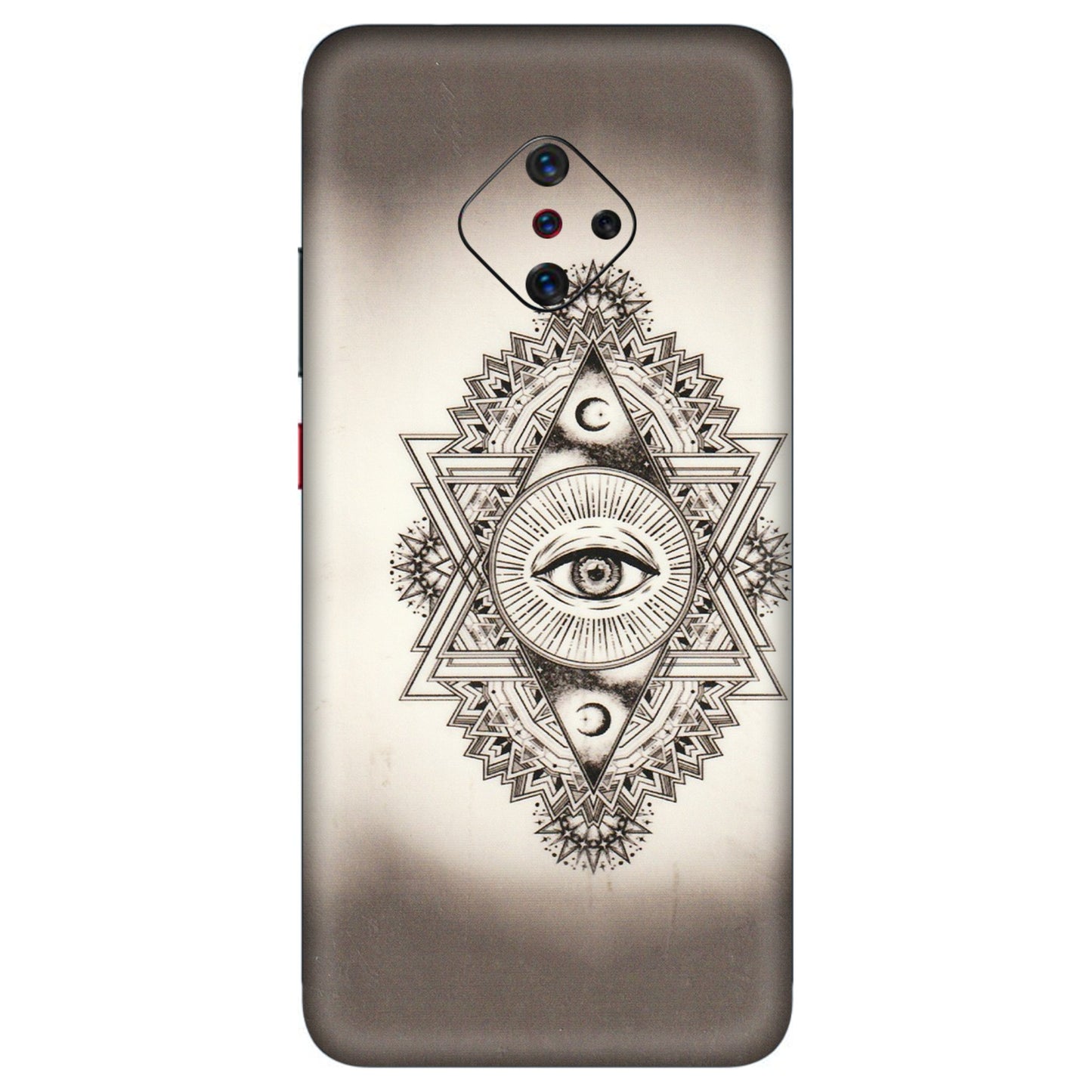 VIVO Z/V/X/T/U/S Series Phone Skins (All Models) - Illuminati Great Eye - Transparent Finish (T-14) Vivo S1 Pro