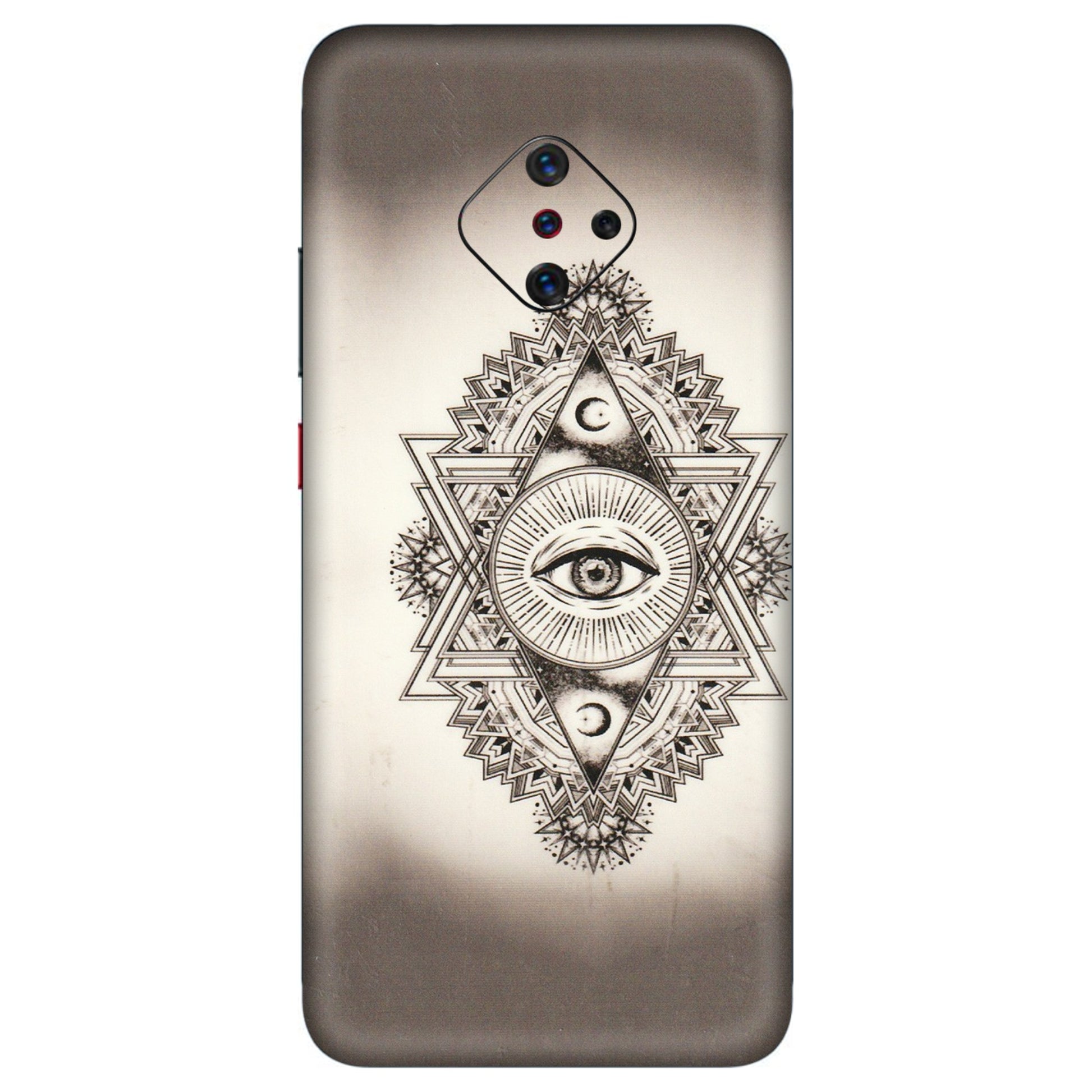 VIVO Z/V/X/T/U/S Series Phone Skins (All Models) - Illuminati Great Eye - Transparent Finish (T-14) Vivo S1 Pro