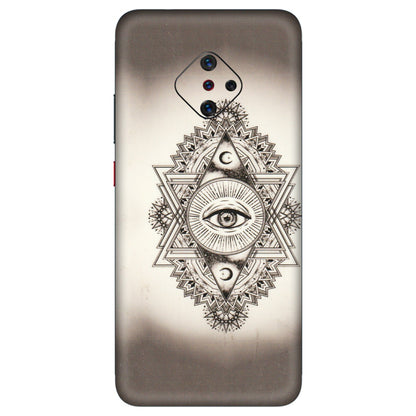 VIVO Z/V/X/T/U/S Series Phone Skins (All Models) - Illuminati Great Eye - Transparent Finish (T-14) Vivo S1 Pro