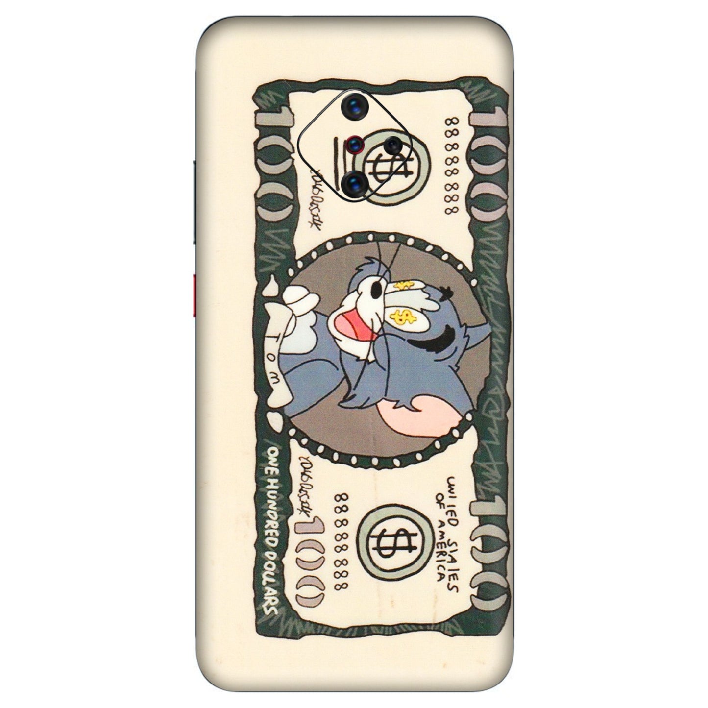 VIVO Z/V/X/T/U/S Series Phone Skins (All Models) - One Hundred Dollar Tom - Transparent Finish (T-16) Vivo S1 Pro