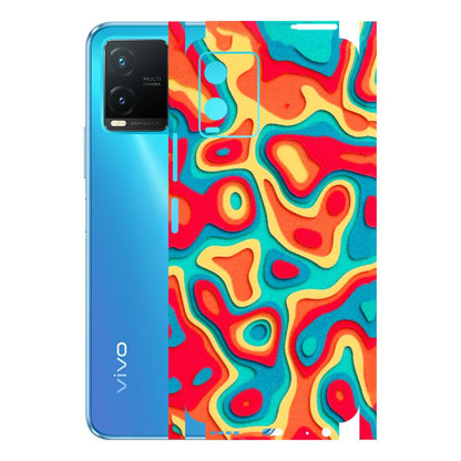 VIVO Z/V/X/T/U/S Series Phone Skins (All Models) - Abstract Swirl - 3D Embossed Finish (L-150) Vivo T1X