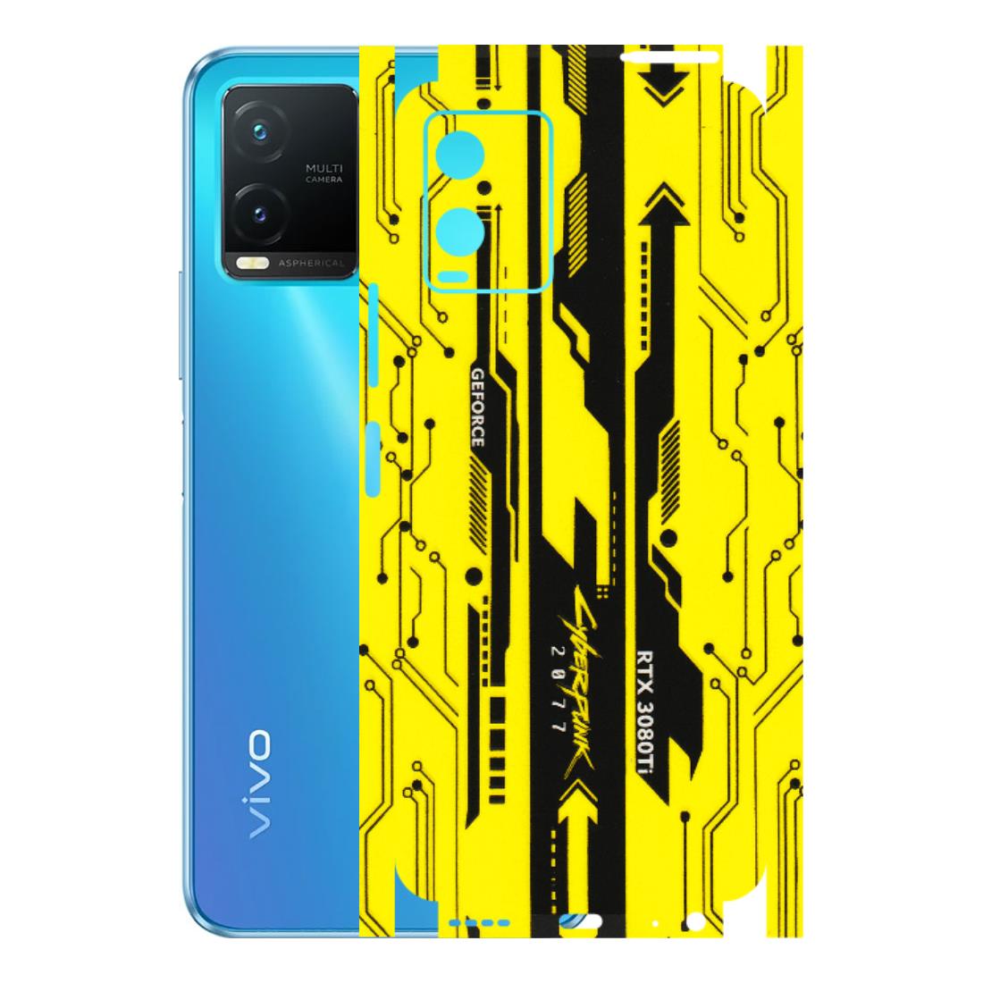 VIVO Z/V/X/T/U/S Series Phone Skins (All Models) - Yellow Cyberpunk - 3D Embossed Finish (L-93) Vivo T1X