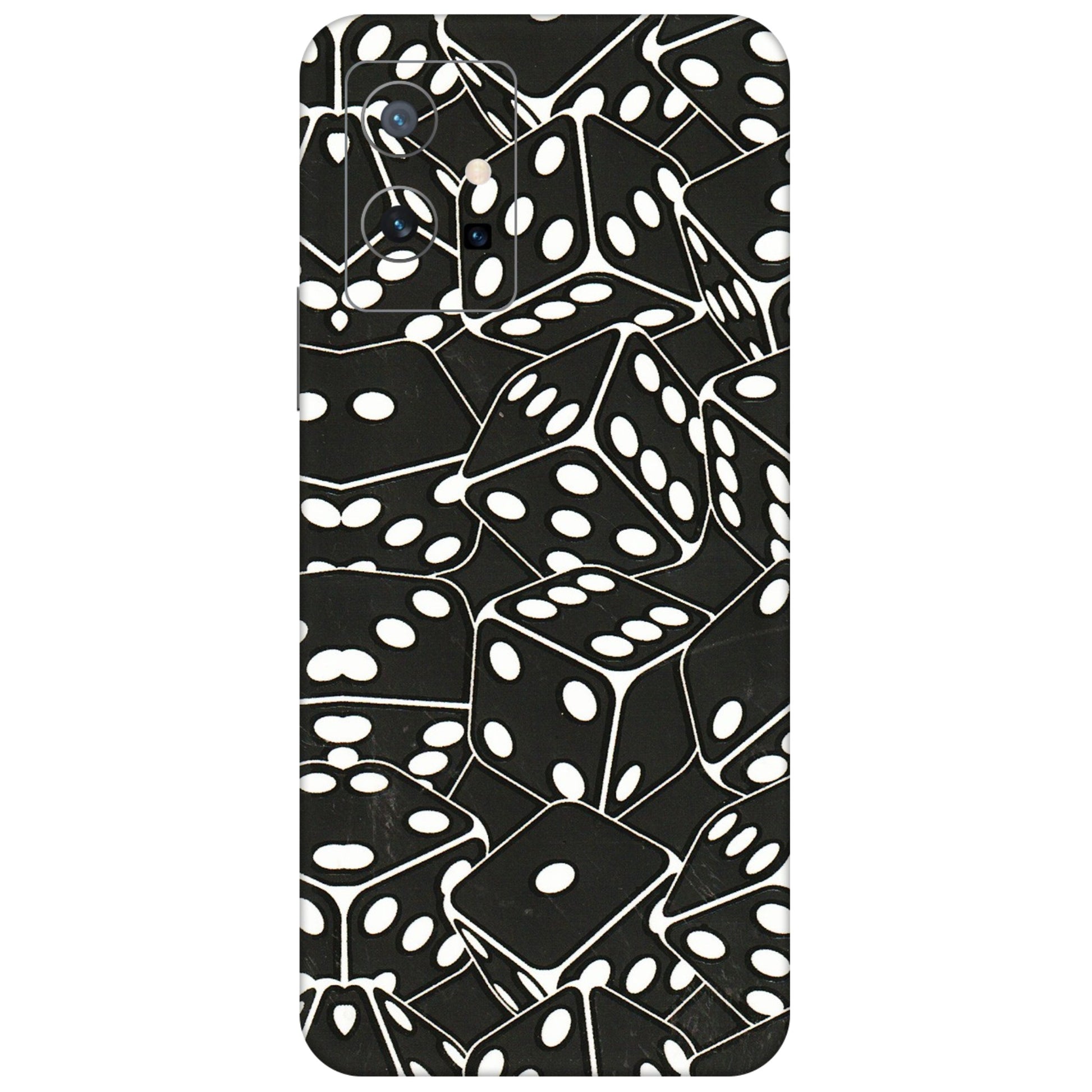 VIVO Z/V/X/T/U/S Series Phone Skins (All Models) - Big Black Dices - 3D Embossed Finish (L-106) Vivo T1 (5G)