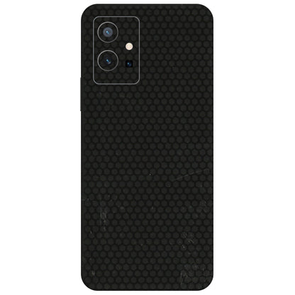 VIVO Z/V/X/T/U/S Series Phone Skins (All Models) - Black honeycomb - 3D Embossed Finish (L-114) Vivo T1 (5G)