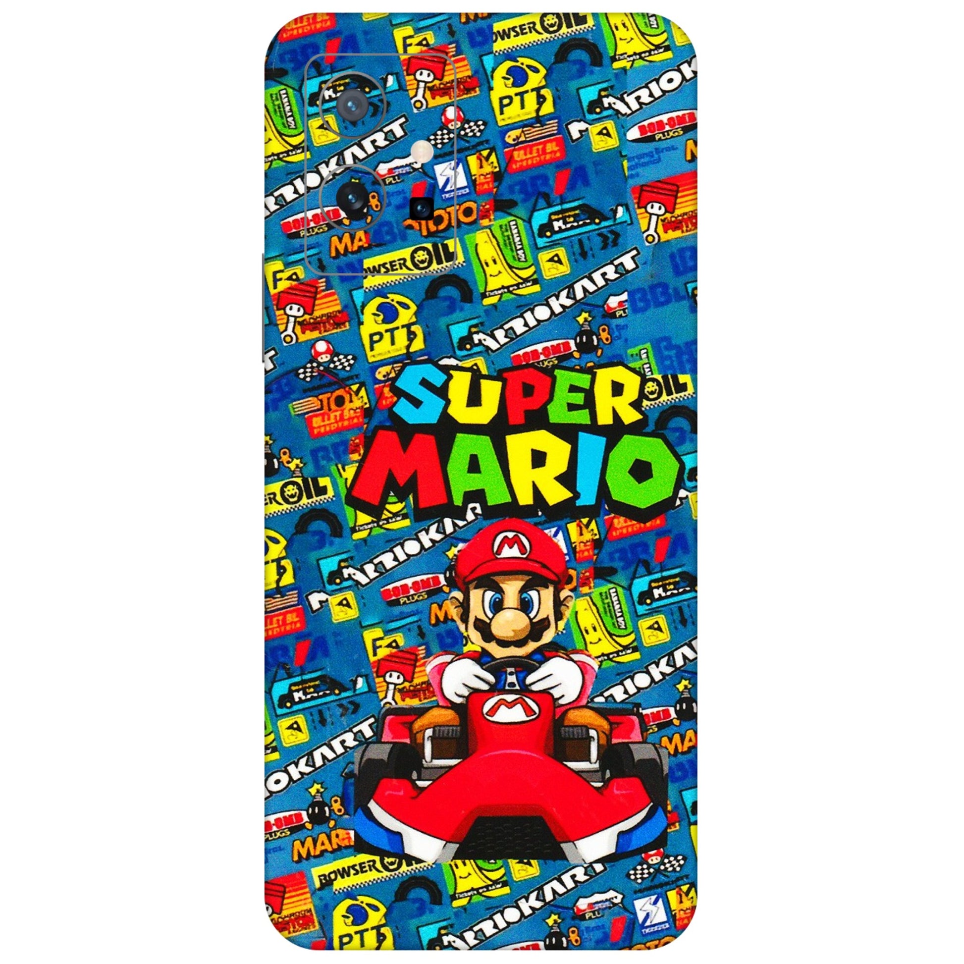 VIVO Z/V/X/T/U/S Series Phone Skins (All Models) - Super Mario Kart - 3D Embossed Finish (L-140) Vivo T1 (5G)