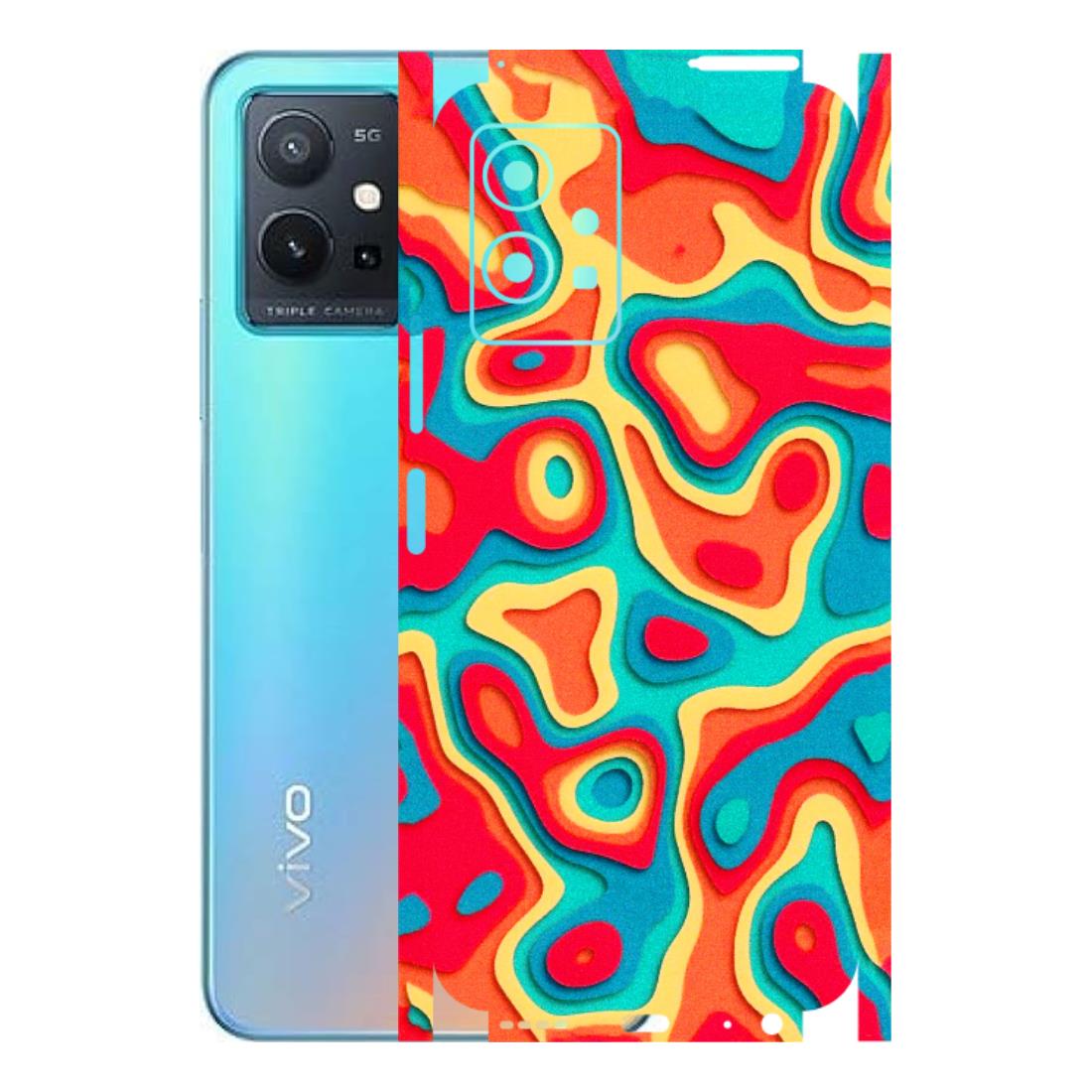 VIVO Z/V/X/T/U/S Series Phone Skins (All Models) - Abstract Swirl - 3D Embossed Finish (L-150) Vivo T1 (5G)