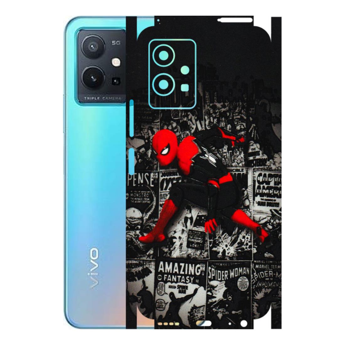 VIVO Z/V/X/T/U/S Series Phone Skins (All Models) - SpiderMan New - 3D Embossed Finish (L-162) Vivo T1 (5G)