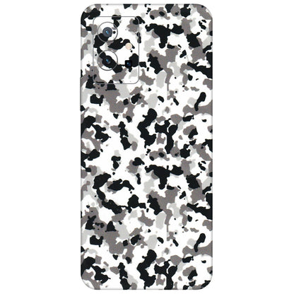 VIVO Z/V/X/T/U/S Series Phone Skins (All Models) - White Black Camouflage - 3D Embossed Finish (L-18) Vivo T1 (5G)