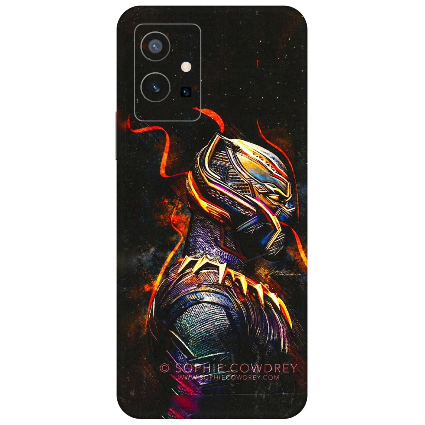 VIVO Z/V/X/T/U/S Series Phone Skins (All Models) - Black Panther - 3D Embossed Finish (L-190) Vivo T1 (5G)