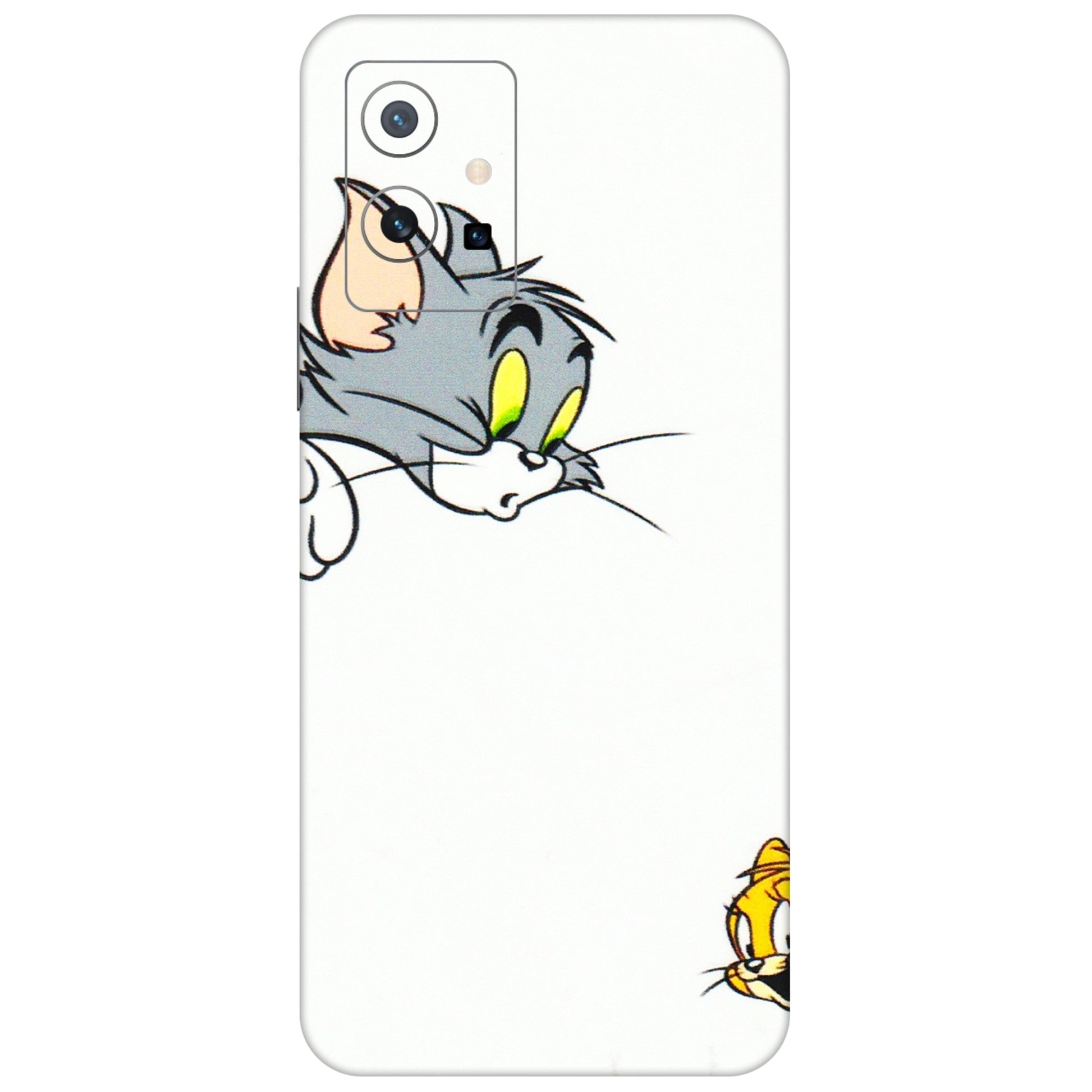 VIVO Z/V/X/T/U/S Series Phone Skins (All Models) - Cute Tom And Jerry - 3D Embossed Finish (L-220) Vivo T1 (5G)