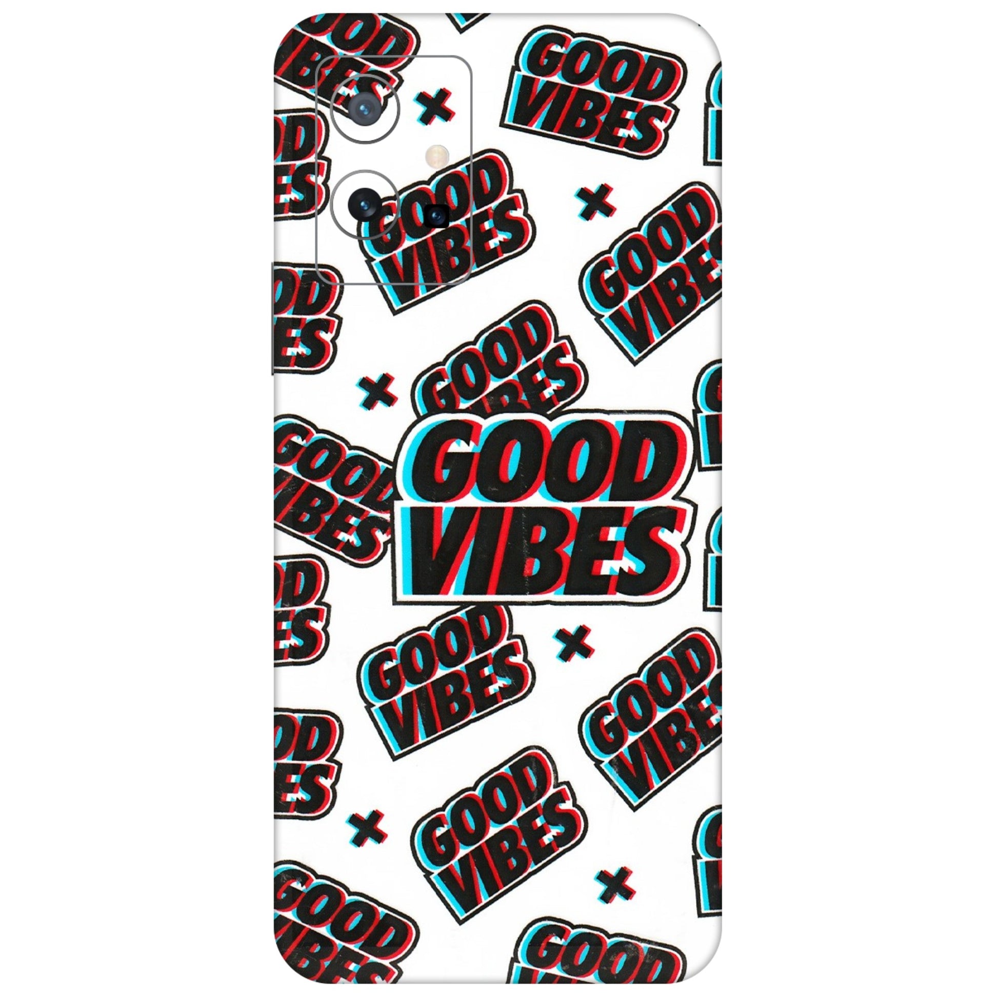 VIVO Z/V/X/T/U/S Series Phone Skins (All Models) - Good Vibes - 3D Embossed Finish (L-282) Vivo T1 (5G)