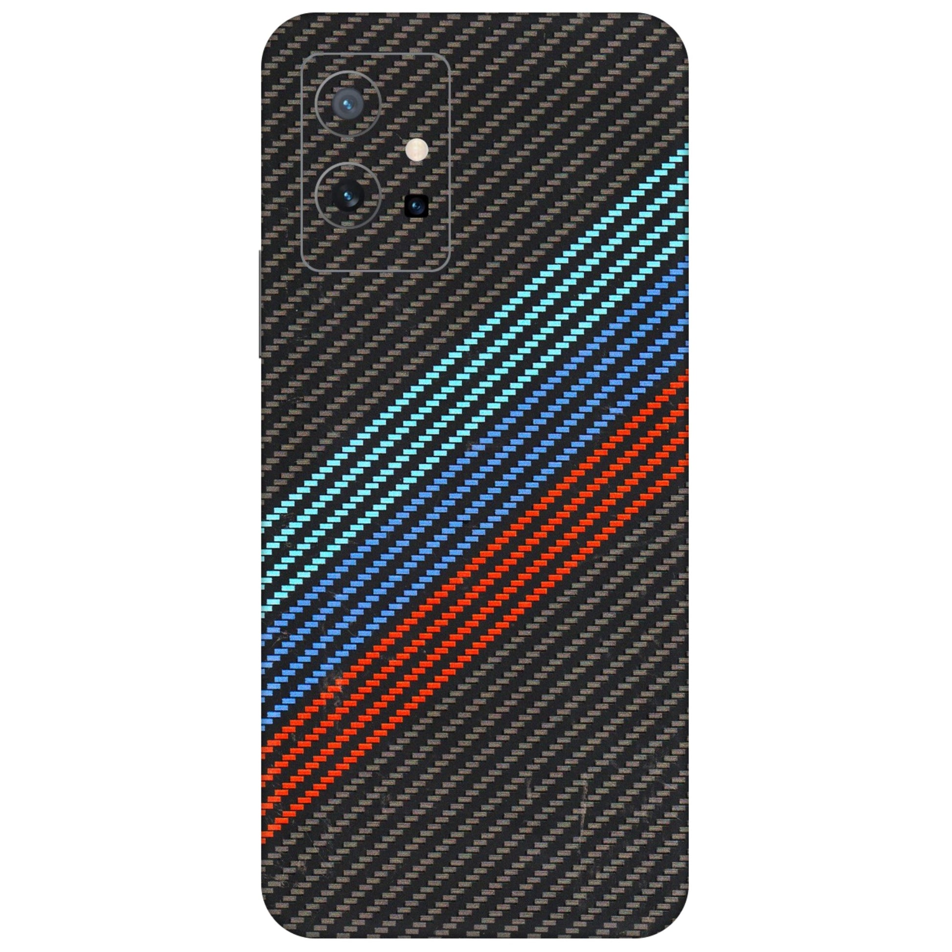 VIVO Z/V/X/T/U/S Series Phone Skins (All Models) - Carbon BM - 3D Embossed Finish (L-302) Vivo T1 (5G)