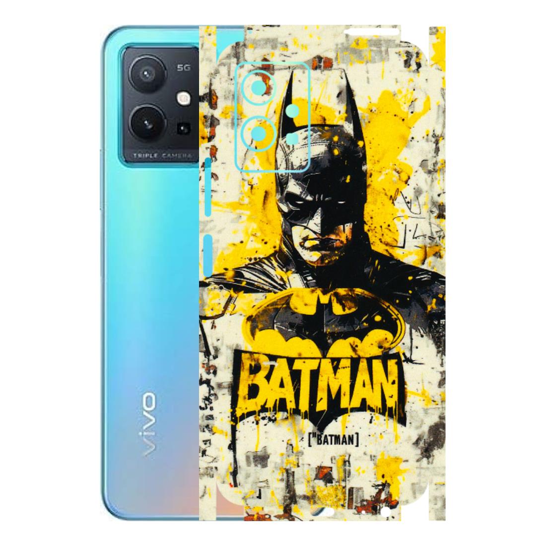 VIVO Z/V/X/T/U/S Series Phone Skins (All Models) - Batman Yellow BT - 3D Embossed Finish (L-304) Vivo T1 (5G)
