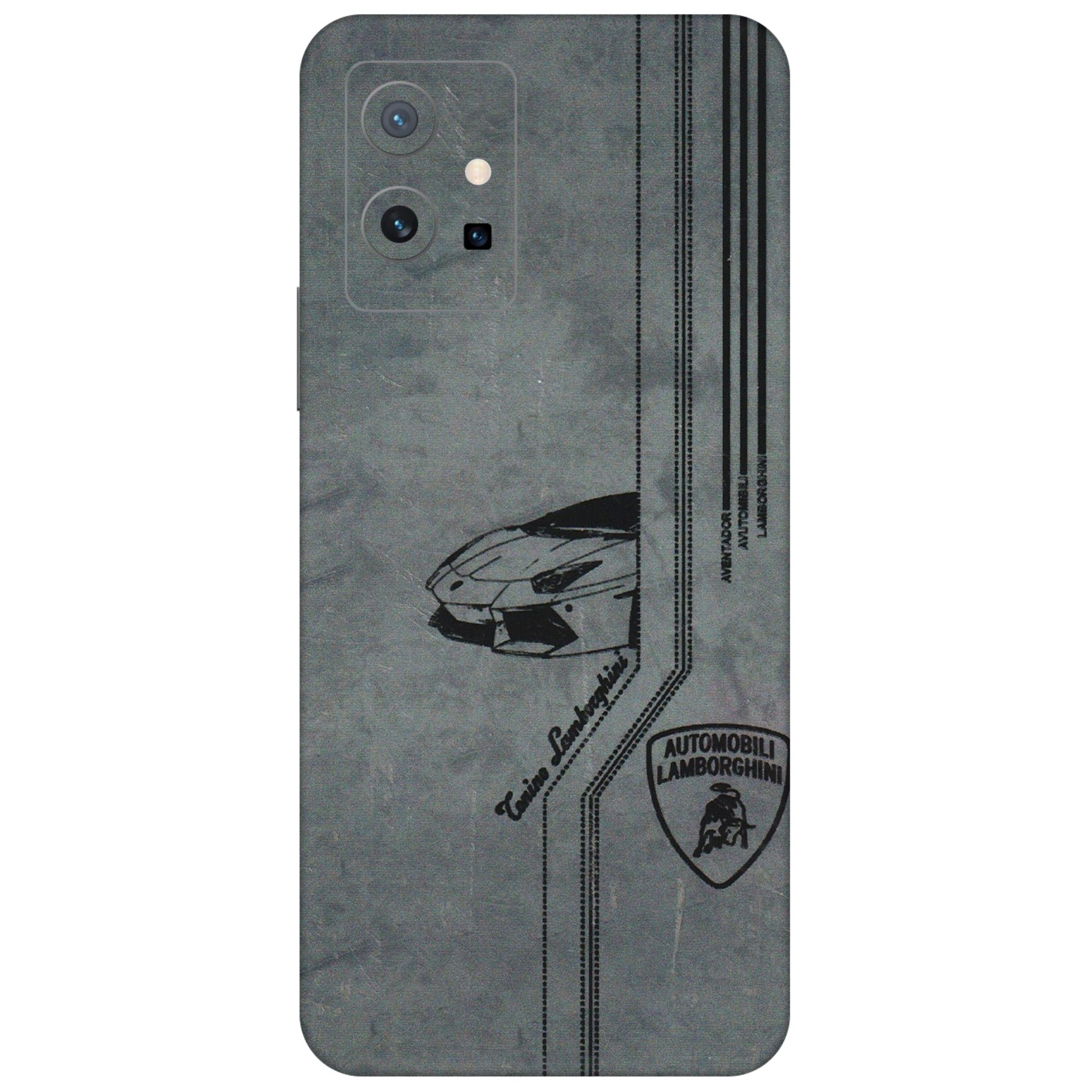 VIVO Z/V/X/T/U/S Series Phone Skins (All Models) - New Lamborgini Aventador - 3D Embossed Finish (L-321) Vivo T1 (5G)