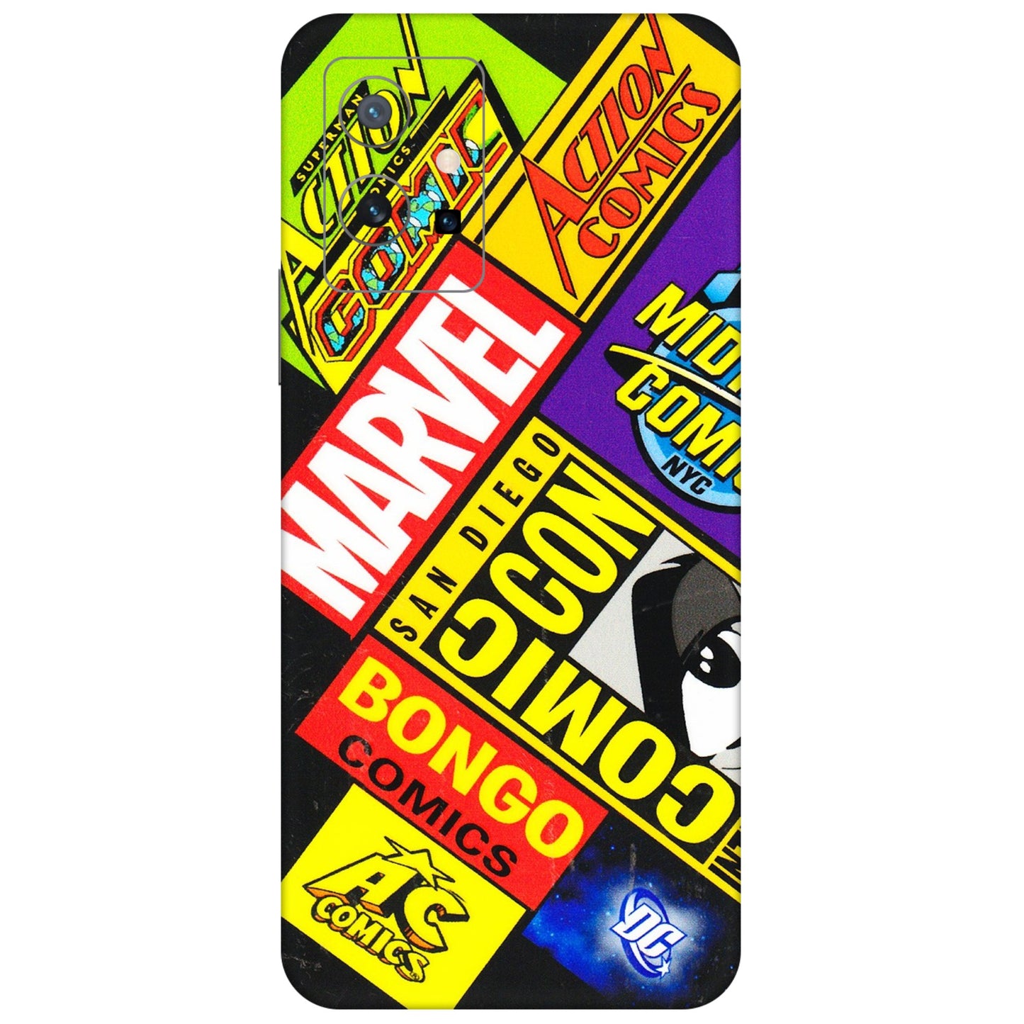 VIVO Z/V/X/T/U/S Series Phone Skins (All Models) - Bongo Comic Con - 3D Embossed Finish (L-325) Vivo T1 (5G)