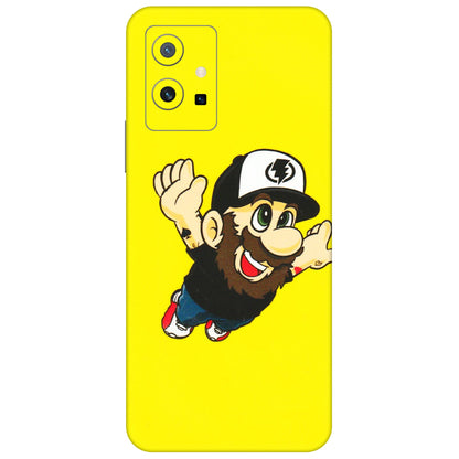 VIVO Z/V/X/T/U/S Series Phone Skins (All Models) - Flying Beardo - 3D Embossed Finish (L-60) Vivo T1 (5G)