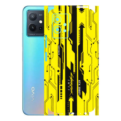 VIVO Z/V/X/T/U/S Series Phone Skins (All Models) - Yellow Cyberpunk - 3D Embossed Finish (L-93) Vivo T1 (5G)