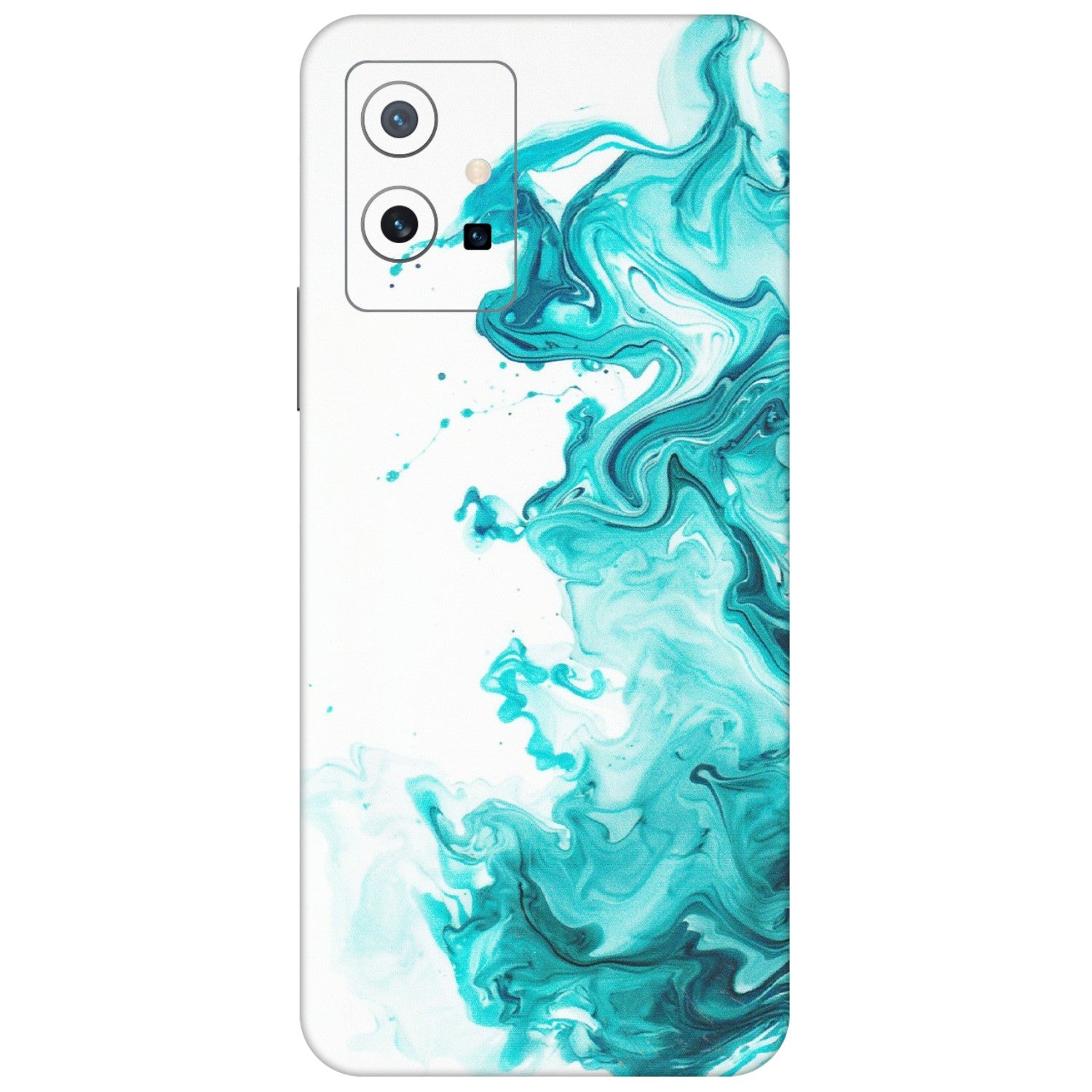 VIVO Z/V/X/T/U/S Series Phone Skins (All Models) - Sky Blue Abstract Colour - Matte Finish (M-146) Vivo T1 (5G)