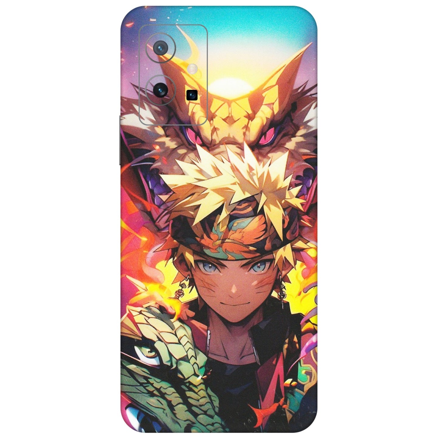 VIVO Z/V/X/T/U/S Series Phone Skins (All Models) - Angry Naruto Anime - Matte Finish (M-148) Vivo T1 (5G)