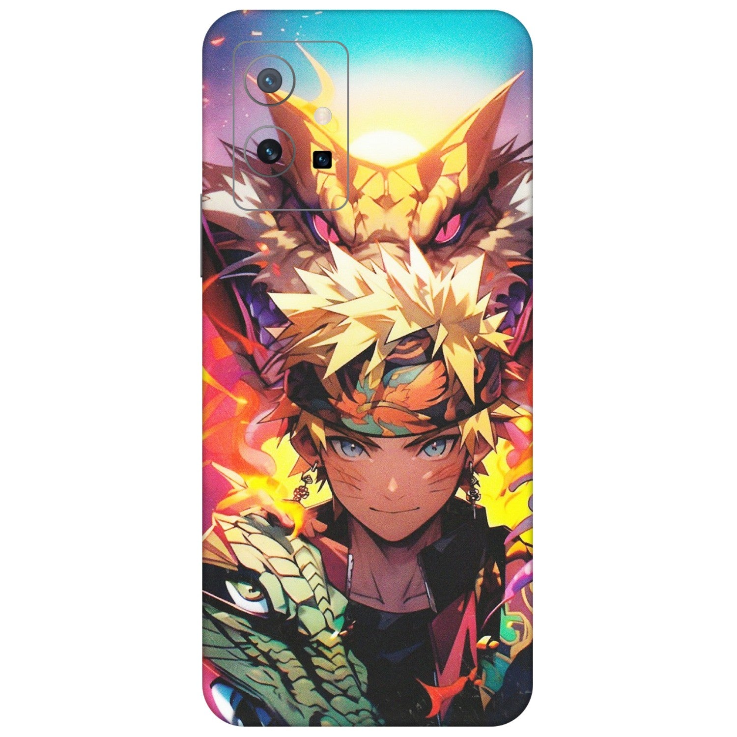 VIVO Z/V/X/T/U/S Series Phone Skins (All Models) - Angry Naruto Anime - Matte Finish (M-148) Vivo T1 (5G)